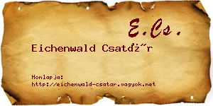 Eichenwald Csatár névjegykártya